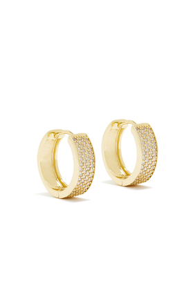 Micro Pave Hoops